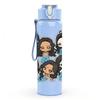 1PC Five Girl Friend Squad 750ml Color Plastic Sports Water Bottle Leakproof Flip Straw Lid Suitable for Sports Office Home Use