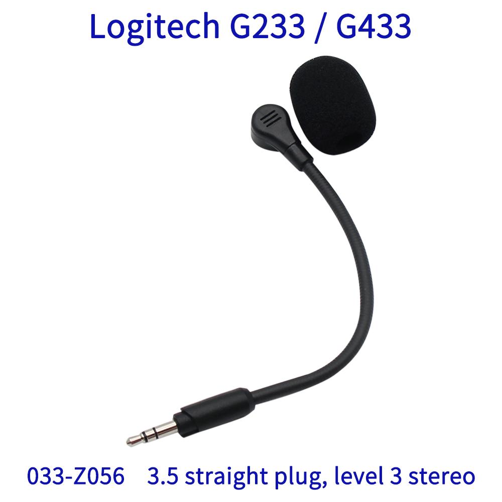 Сменная штанга микрофона для игровой гарнитуры Logitech G433 G233 GPro GPROX, 3,5 мм, 3-полюсный стереомикрофон