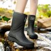 Fashion Women's Non-slip Tall Tube Waterproof Shoes Rain Shoes