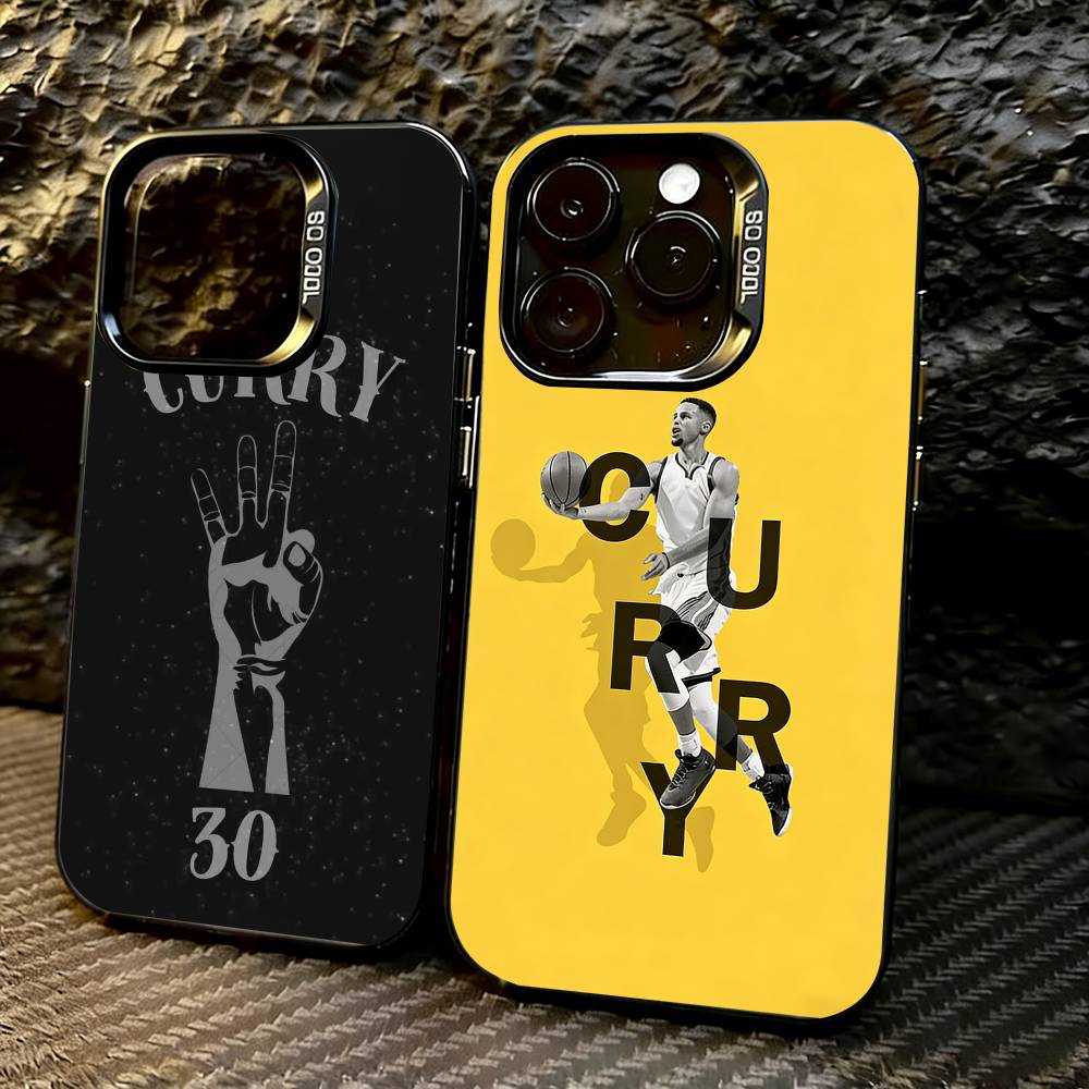 Чехол для телефона Stephen-n C-Curry-y для iPhone 17,16,15,14,13,12,11 Plus,Pro Max,XS,Цветной Серебристый Чехол для телефона Funda Cover