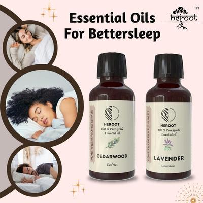 Ароматерапевтический набор BetterSleep | Эфирные масла кедра и лаванды