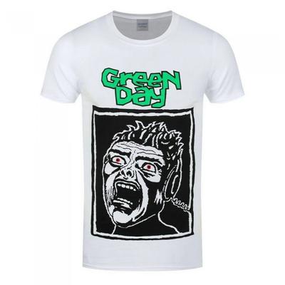 Green Day Футболка унисекс для взрослых с кричащим лицом