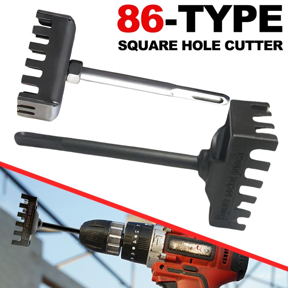 86-type Creative Square Hole Cutter for Electrical Box Stainless Steel Square Socket Puncher for Water & Electricity Installatio