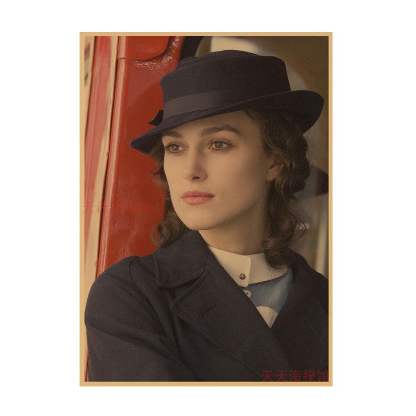 Постер фильма Искупление: Ретро Настенная роспись Knightley из крафт-бумаги
