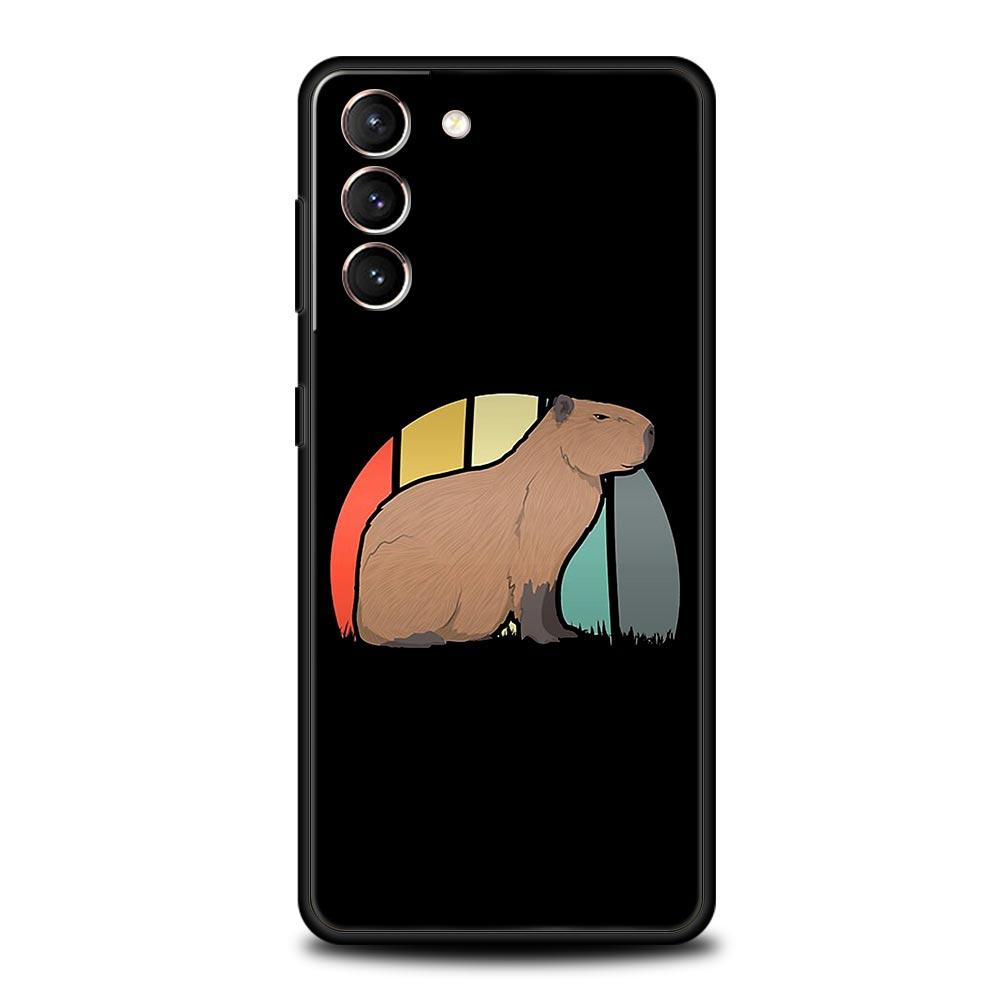 Милый мультяшный чехол для телефона Capybara для Samsung Galaxy S23 Ultra S22 S21 S20 FE 5G S10 S10E S9 S8 Plus Note 20 мягкий чехол-бампер
