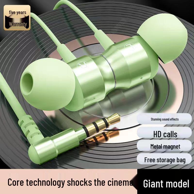 Металлические магнитные наушники-вкладыши Type-C с мощными басами и проводным управлением – Идеальны для киберспорта и игр