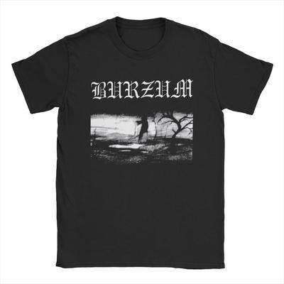 Повседневная футболка Burzum для мужчин, хлопковая футболка с круглым воротником, футболка с коротким рукавом, графическая одежда