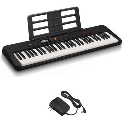 CASIO Casiotone Электронное легкое и простое в питании [Эксклюзив Amazon] CT-S195 (черный) 61-клавишная клавиатура, Компактная, Портативная, 2-полосная