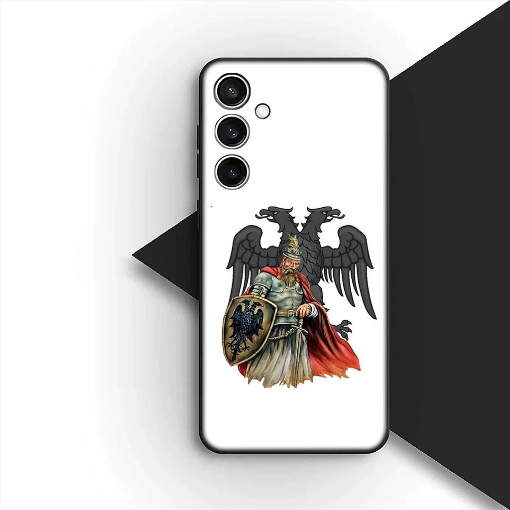 Albania Love Albanians Flag Phone Cover for Samsung Galaxy S22 S21 S20 FE Ultra Plus A07 A17 A15 A16 A25 A57 A37 Soft Case