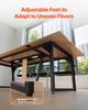 VEVOR Conference Table, 2400 mm Office Meeting Table for 10 Person, Modern Rectangle Seminar Desk with Metal Legs