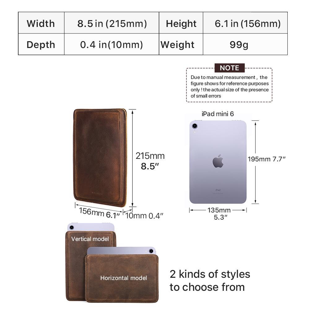 Семейный кожаный чехол-конверт Contact для iPad Mini 6 8,3 дюйма 2021 Чехол для iPad mini 5 4 3 2 1 iPad Mini 6-го поколения