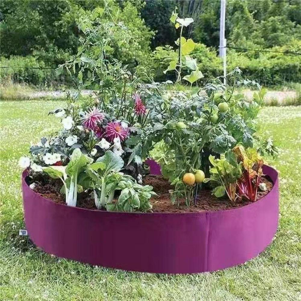 Round Planting Bucket Felt Planting Bag Gardening Supplies Growth Bag Pot and Planting