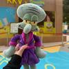Animation Spongebob Squidward Plush Doll Anime Purple Pajama Robe Plush Stuffed Plaything Bedtime Sleeping Accompany Doll Surprise Gfts