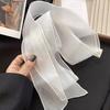Silk Material Silk Scarf Thin Long Narrow Scarf Fashion Decorative Scarf  Women