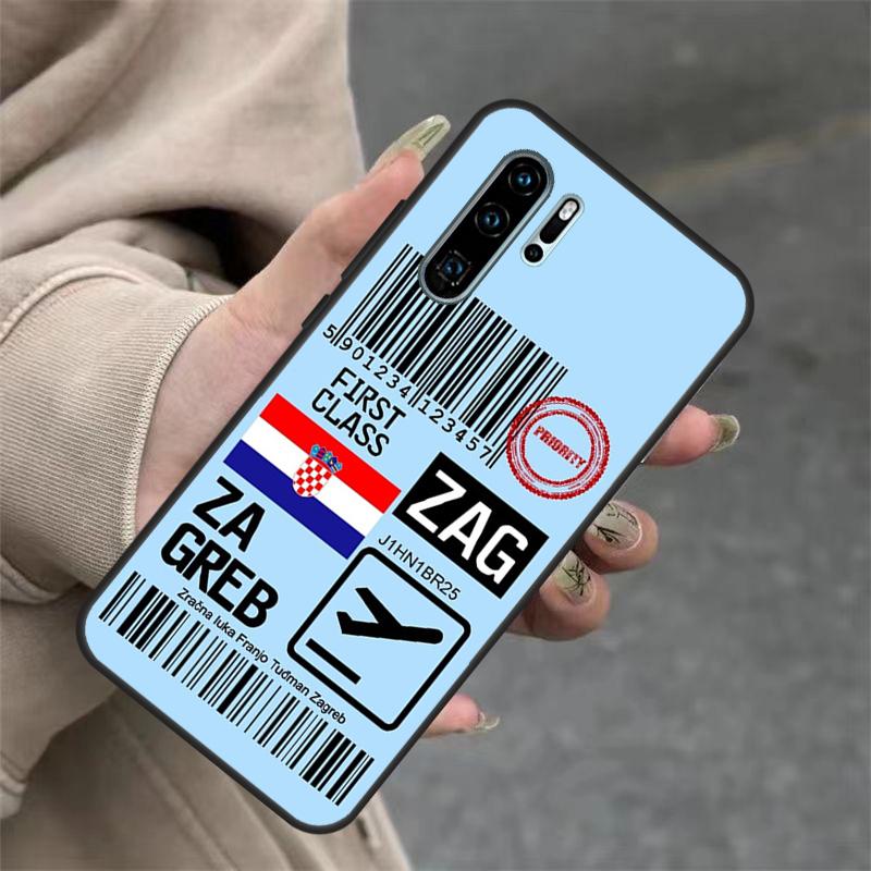 Croatia flag Case For Huawei Nova 9 SE 10 5T 11i 8i 7i 3i Y61 Y91 Y60 Y70 Y90 P20 P40 Lite P30 Pro Cover