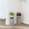 VidaXL Plant Stands 2 Pcs Concrete Grey Engineered Wood, Flower Stand, Pot Stand, Plant Stand 852882