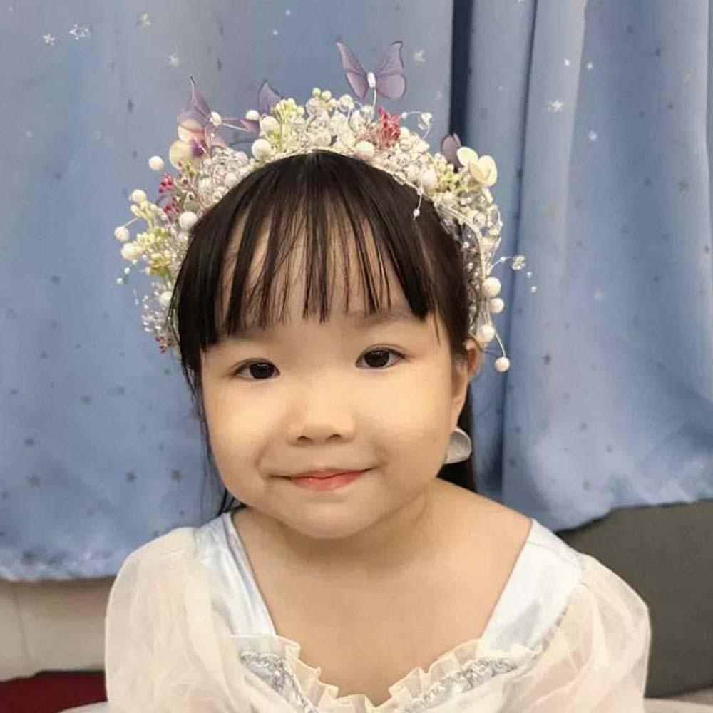 Бусины Бабочка Фея Обруч для волос Богемный стиль Цветочный головной убор Элегантный венок Повязка на голову Свадебный