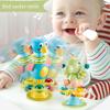 Baby Rattle Toys Infant High Chair Toys with Suction Cup Interactive Baby Tray Toy Bird Dinosaur Sucker Baby Rattles Strengthen Fine Motor Skills
