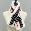 Warm Scarf for Women Winter Knitted Natural Mink Fur Shawls Female Stylish Scarves 90x13cm