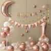 Baby's First Birthday Balloon and Background Wall Decoration Set