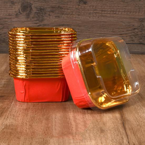 50 шт., чашки для кексов, маслостойкие, водонепроницаемые, термостойкие, нелипкие, безопасные, декоративные, без бисфенола А, квадратные бумажные коробки с покрытием для кексов, кухонные гаджеты