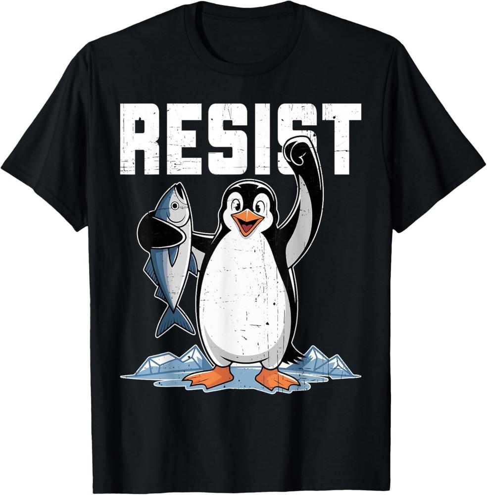 Resist Penguin Activism Graphic Design T-Shirt unisex T-Shirt Unisex T-Shirt