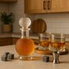 LUNA Glass Carafe 500 ml for Liqueurs Alcohol Gift Glass Container