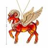 2D Flat Xmas Tree Sheep Hanging Ornaments 2027 Year of The Sheep Keychain  Holiday Party Decor