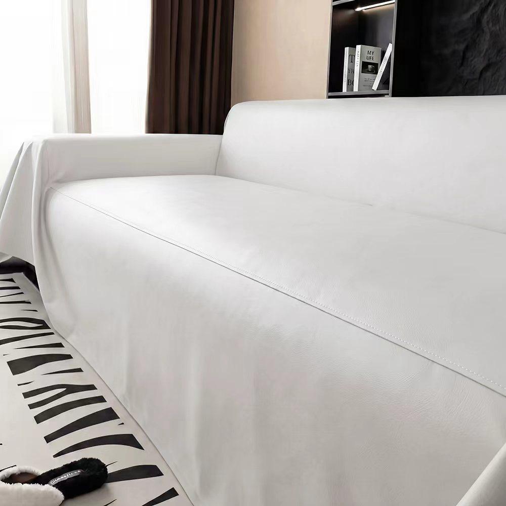 Stain-Resistant PU Leather Sofa Cover Anti-scratch Sofa Towel Durable Slipcover Living Room