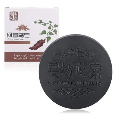 Шампунь для волос Polygonum Essence Шампунь для затемнения волос Мыло Натуральное органическое серое обратное очищение волос 1 шт.