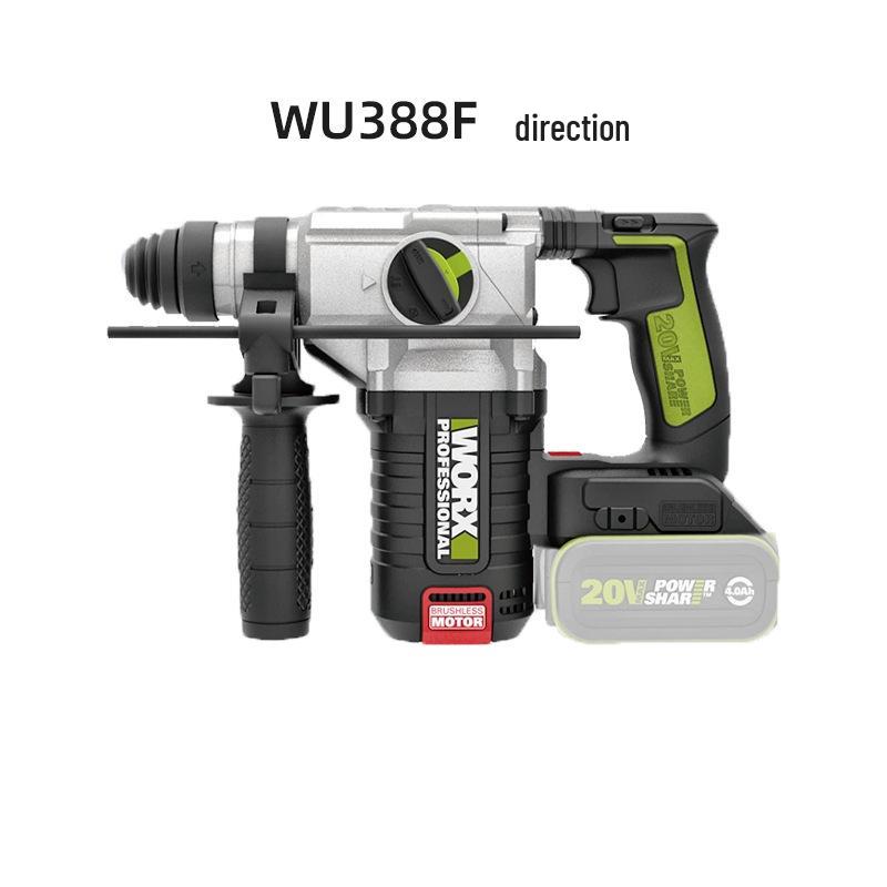Бесщеточный перфоратор Wickes WU388F, с регулировкой скорости, на литий-ионном аккумуляторе, ручной электрический отбойный молоток