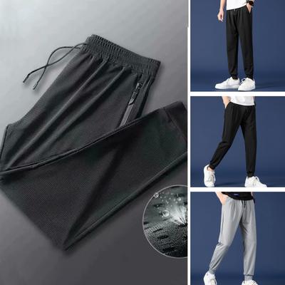 Спортивные брюки, модные сетчатые дышащие повседневные брюки, тонкие стильные повседневные спортивные длинные брюки, брюки для бега, повседневная одежда