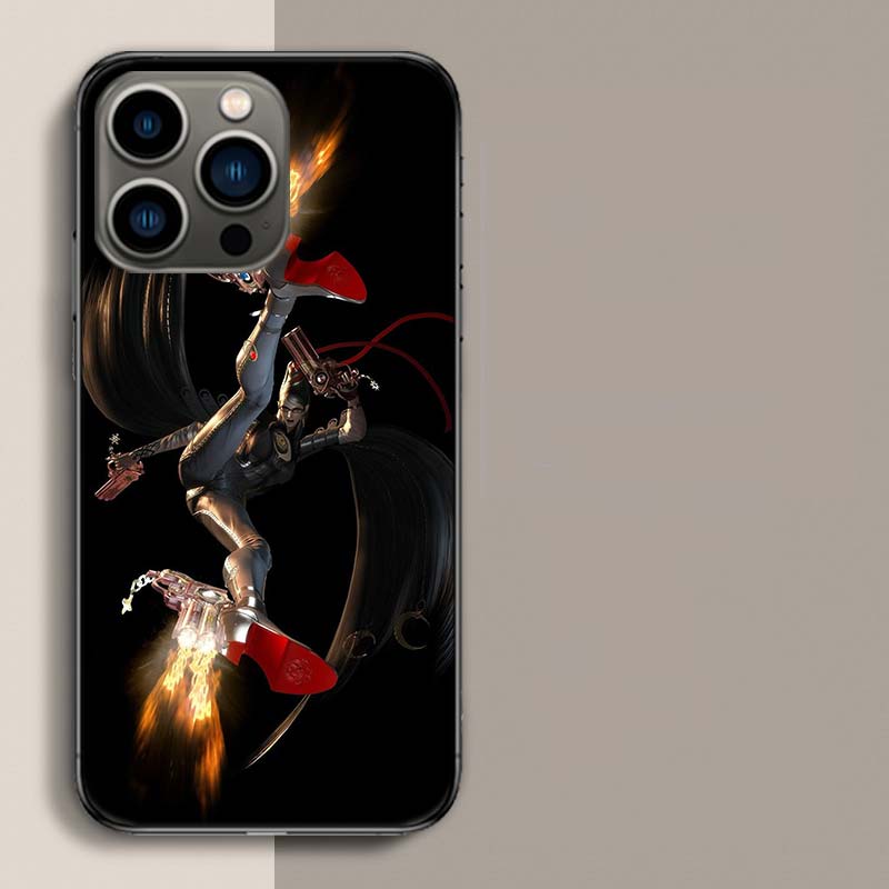 Чехол Bayonetta для iPhone 17 Air 15 Pro 14 Plus 16 Pro Max 12 13 Mini 11 16E X XS. Милый чехол в стиле фунда.