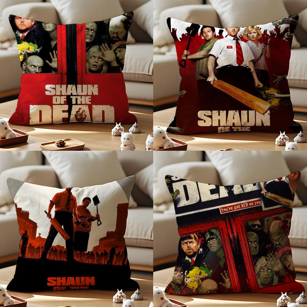 Shaun Of The Dead Cushion Cover Pattern Printed Pillowcase For Living Room Sofa Cushion Cover & Bedroom Decor