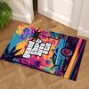 Grand Theft Auto Customize Text Floor Mat Perfect for Kitchen Bedrooms Game Room Living Rooms Anti-slip Rug Decorate Offices