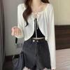 Shop   Women Ribbed Ribbon Crop Bolero Cardigan Won Wcd Wfgb9l7