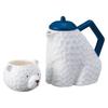 Sun Art Tea for One Teapot and Beret Bear SAN3764 Cup, 550ml, Design, White,