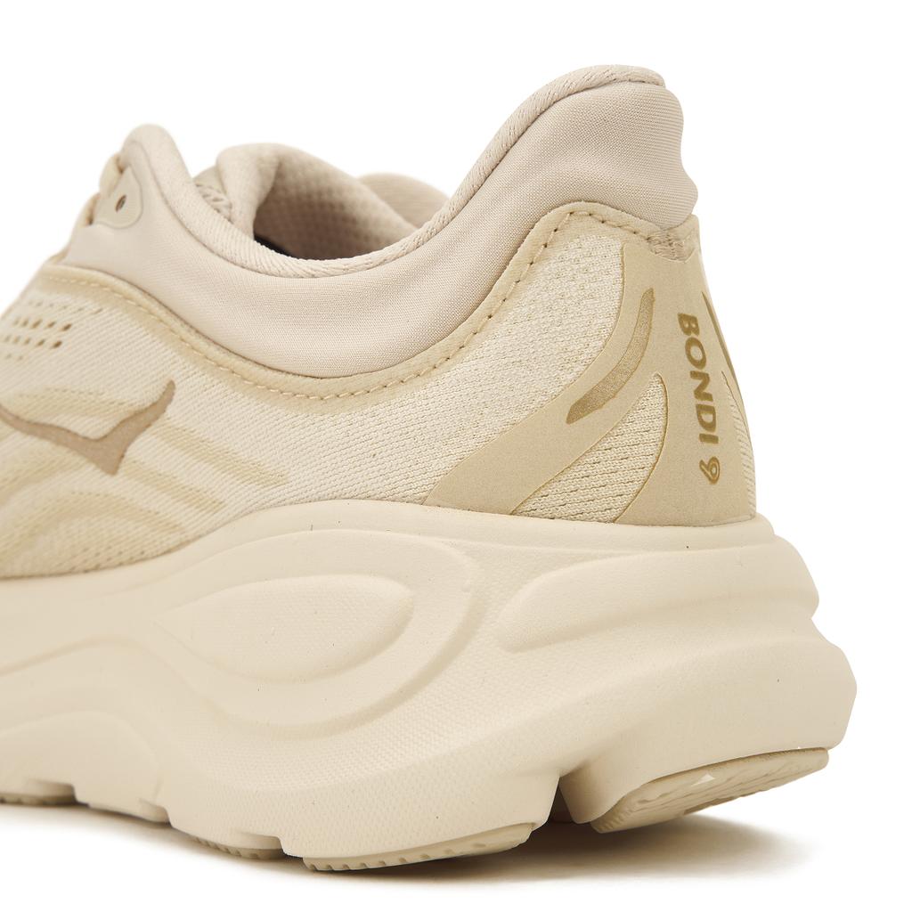HOKA Bondi 9 Wide Vanilla Birch Женские Кроссовки Кремовые 1162014-VCH