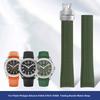 21 мм Мягкий Резиновый Ремешок для Часов Aquanaut Для Patek Philippe Силиконовый 5164A 5167A 5168A Складная Пряжка Высококачественный Ремешок