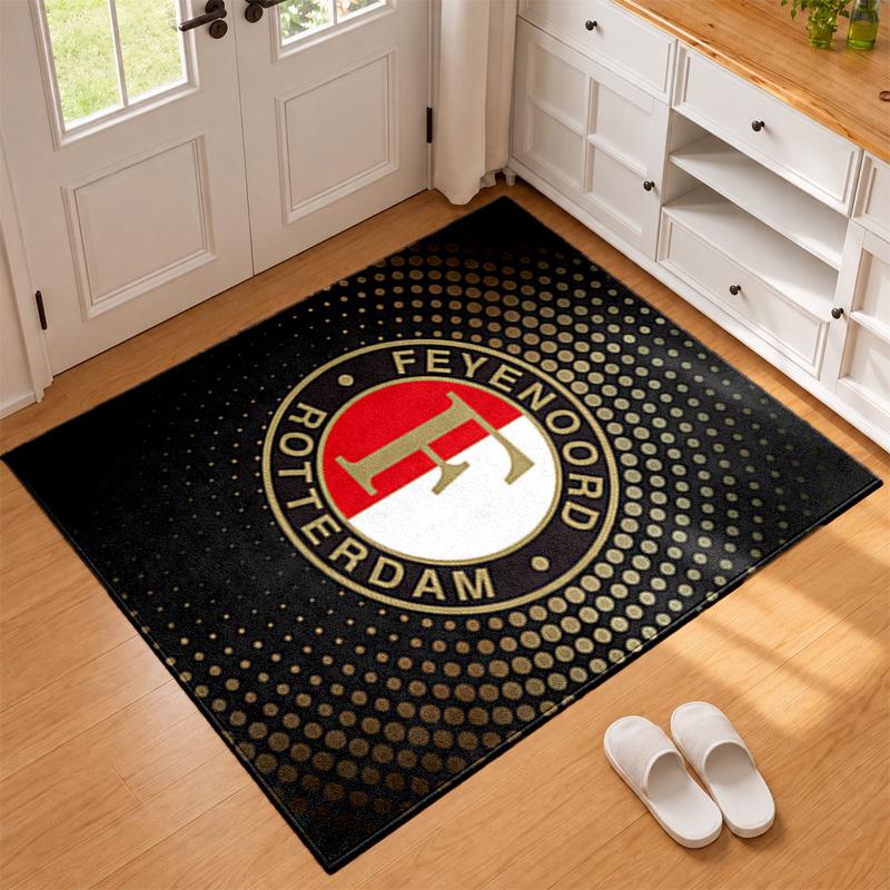 Feyenoord Rotterdam Carpet Door Mat for Living Room or Bedroom Protective Mat Under Chair Office Decoration Christmas Gift Birthday Present