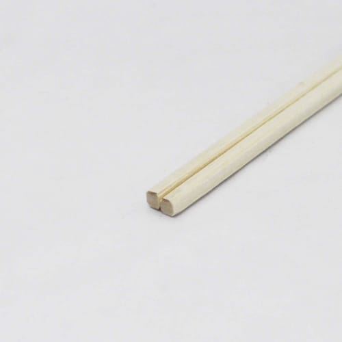 Yamato Bussan Love Green! Genroku Chopsticks, Naked, Grooved for Easy Splitting, Made from Plantation Wood, Unbleached, Eco-Friendly, 100 Pairs, 20cm,