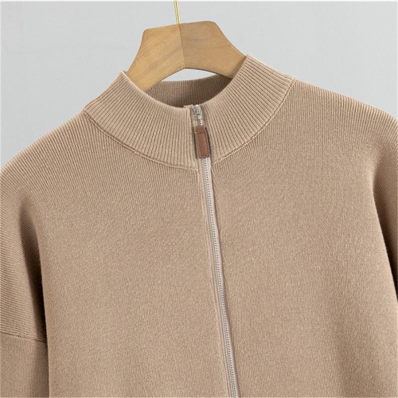 Женский осенне-зимний модный повседневный костюм средней длины, вязаная рубашка с открытым передом, брюки, костюм-двойка