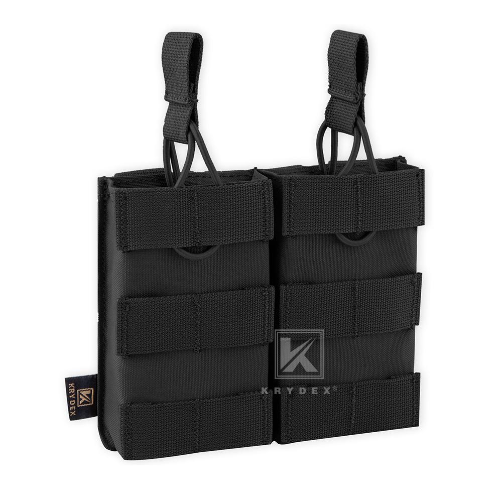 KRYDEX Одинарный/Двойной/Тройной Открытый Подсумок для Магазинов с Креплением MOLLE для 5.56mm M4 M16 Охотничьи Аксессуары