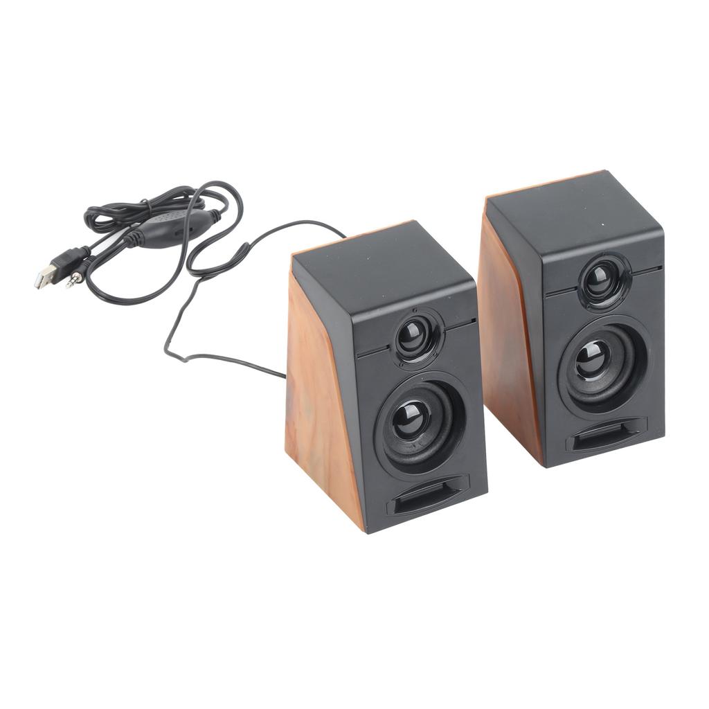 Колонки для ПК HiFi Deep Bass Регулируемая громкость Plug and Play Настольные колонки для телевизоров Компьютеры