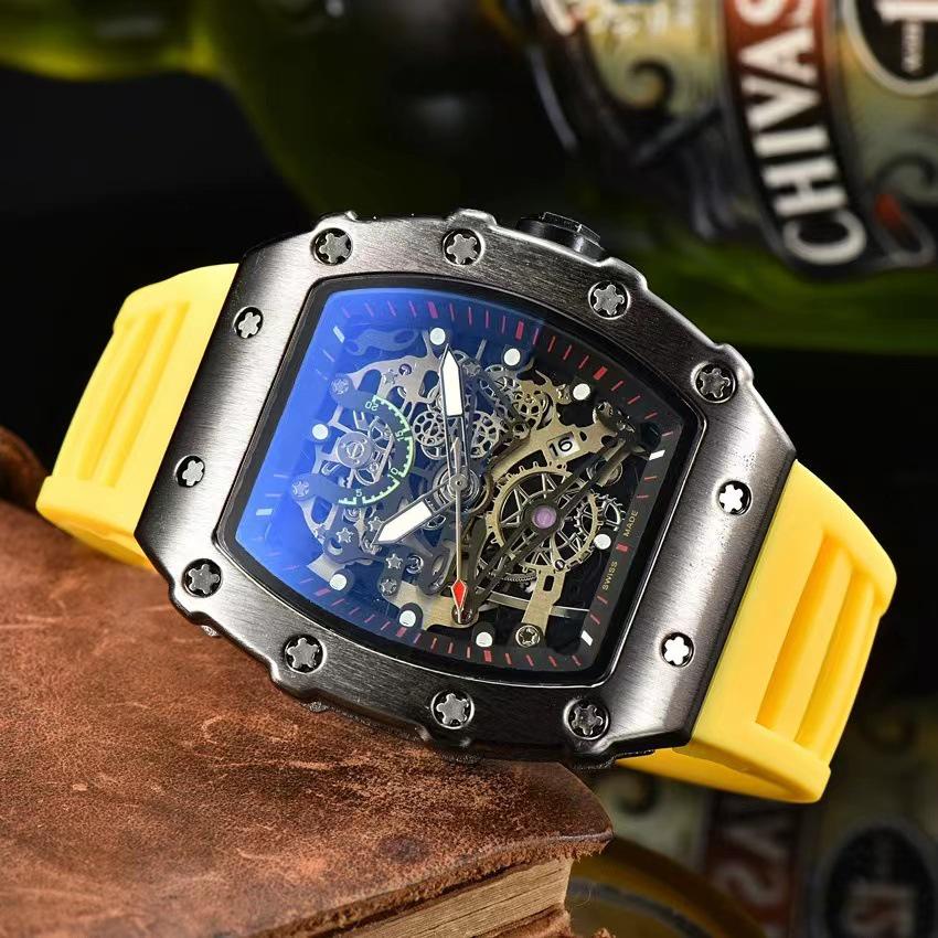 Самые продаваемые новые мужские часы Richard Skeleton Barrel Sport