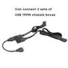 1 To 2 Usb 3.0 19pin HUB USB 19PIN Extension Cable Fast Transmission Chip for Desktop Computer Motherboard Chassis Boxes