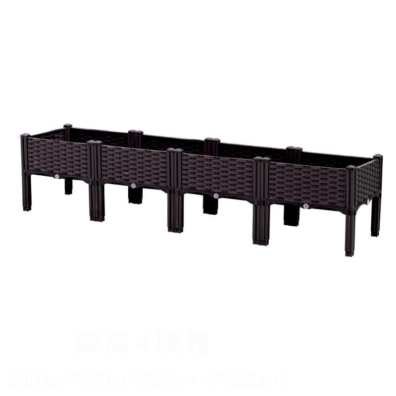 Extra-Large Thickened Plastic Balcony Planter Box - Outdoor Gardening Pot
