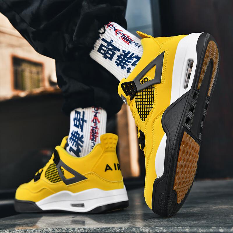 Aj4 электрическая мать мужская обувь белый цемент большой парижский университетский синий большая детская баскетбольная обувь Путянь aj3 женская обувь AJ4 кроссовки