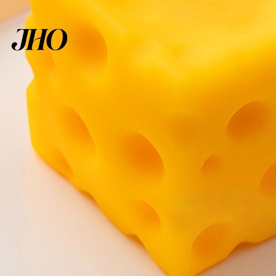 Simulated Food Squeeze Toy Cheese Unbreakable Stress Relief Slow Rising Pinch Block Fidget Simulation Sensory Triangular