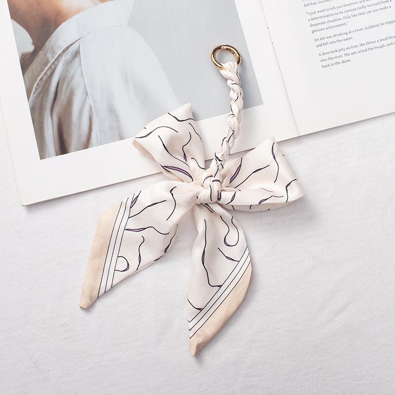 Detachable Bowknot Scarf Ribbon Bag Strap Charm